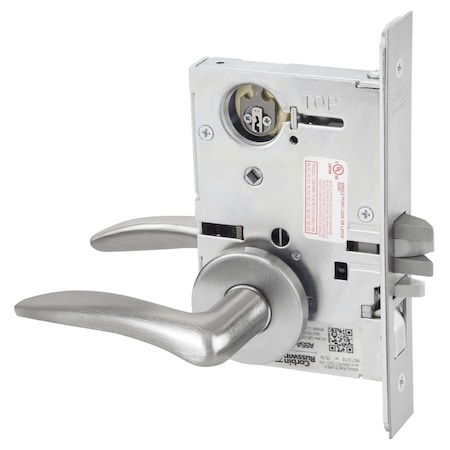 Corbin Russwin Entrance or Office Mortise Lock, DS Lever, A Rose, Satin Chrome ML2051 DSA 626 LC RH